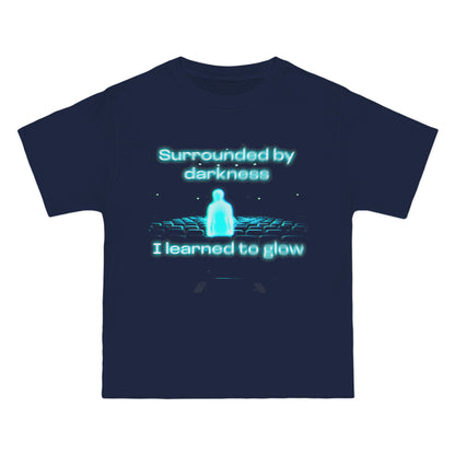 'Surrounded by Darkness, I Learned to Glow' - Oversized T