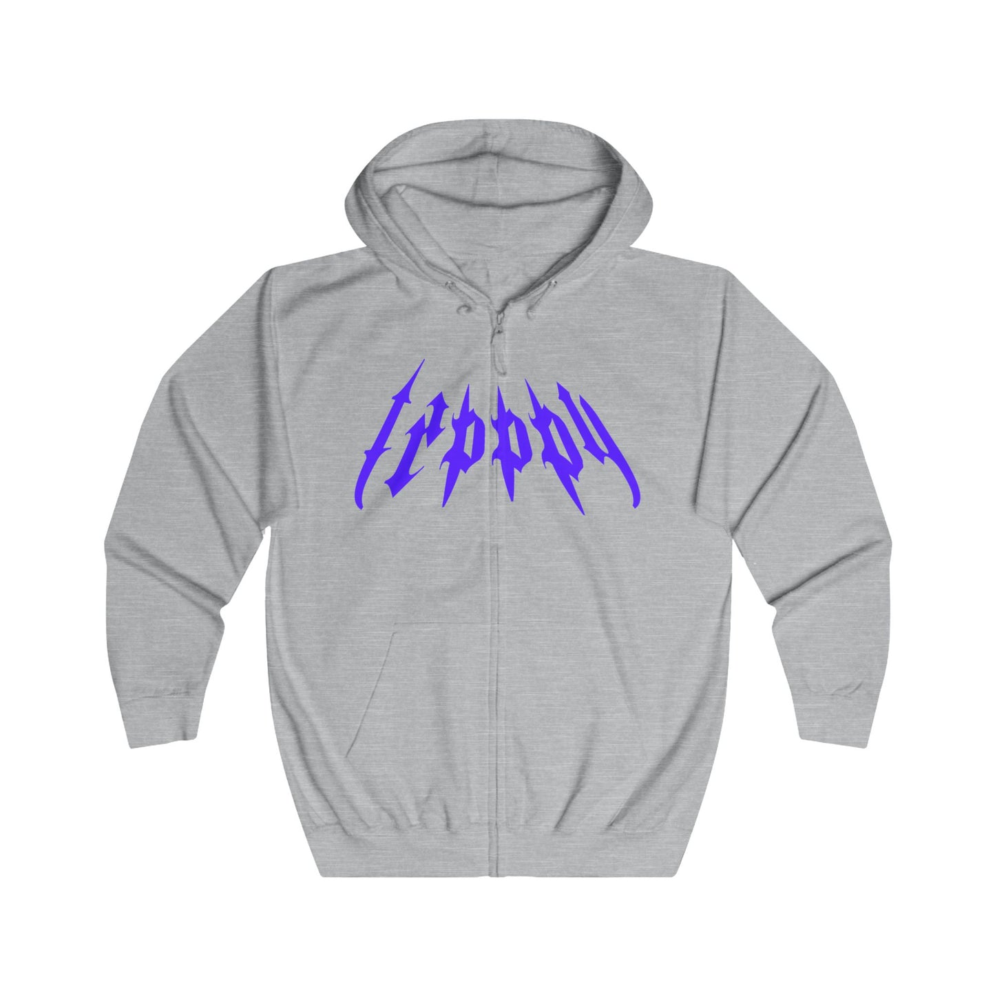 Trippy Threads Full Zip Hoodie - Centipede Bouquet Streetwear Design