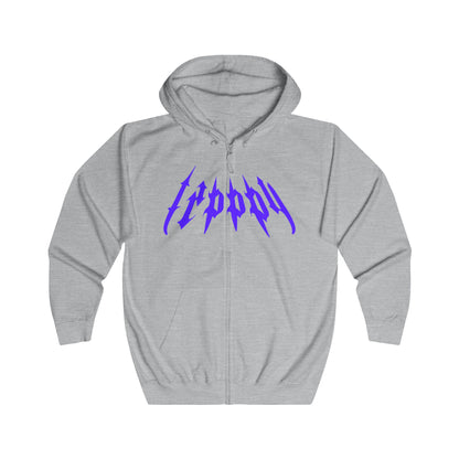 Trippy Threads Full Zip Hoodie - Centipede Bouquet Streetwear Design