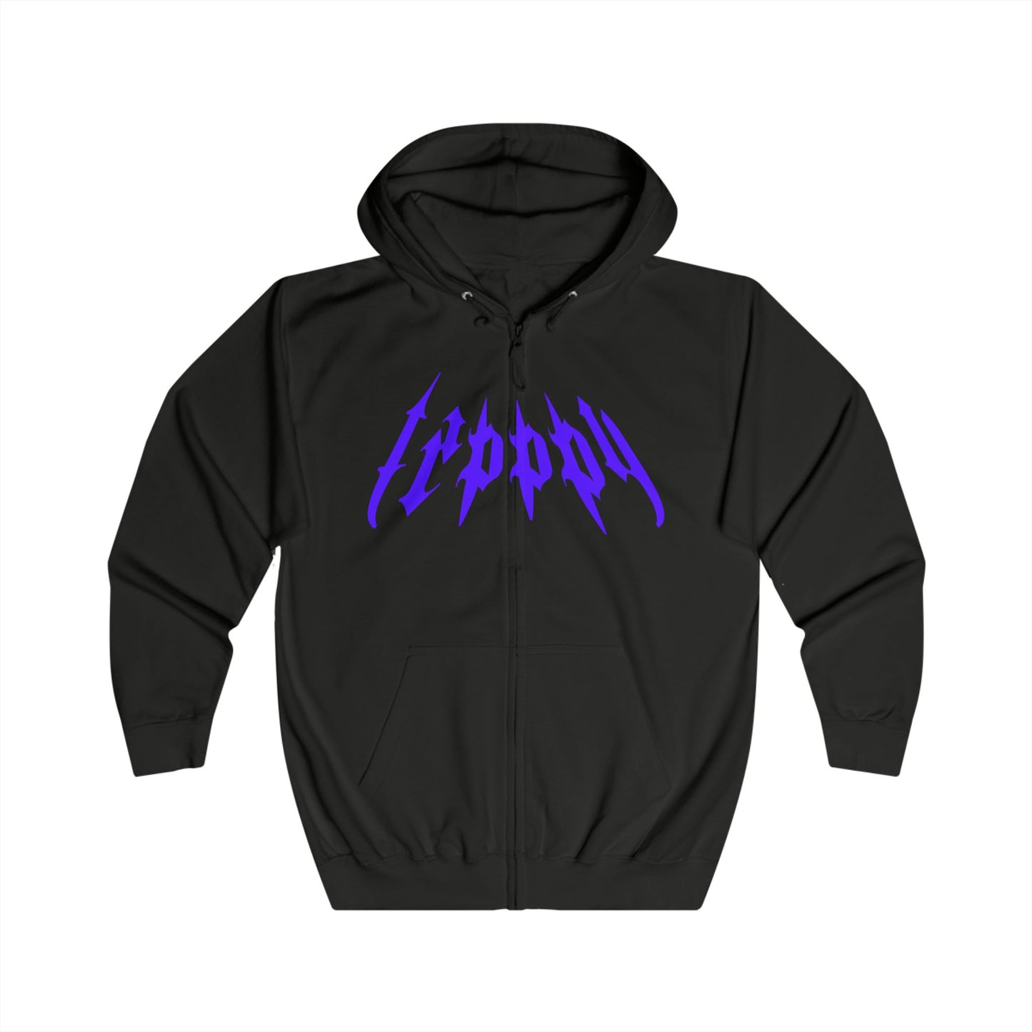 Trippy Threads Full Zip Hoodie - Centipede Bouquet Streetwear Design