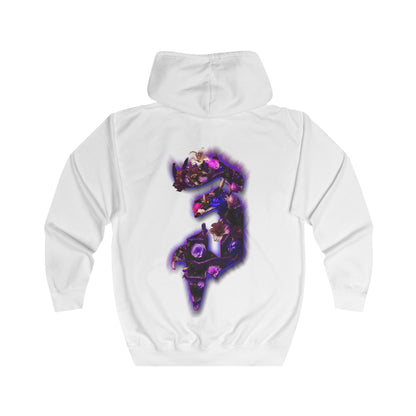 Trippy Threads Full Zip Hoodie - Centipede Bouquet Streetwear Design