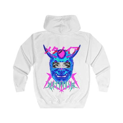 Street Wear Zip Up Hoodie with Trpppy Threads Logo and Metanoia Graphic Art